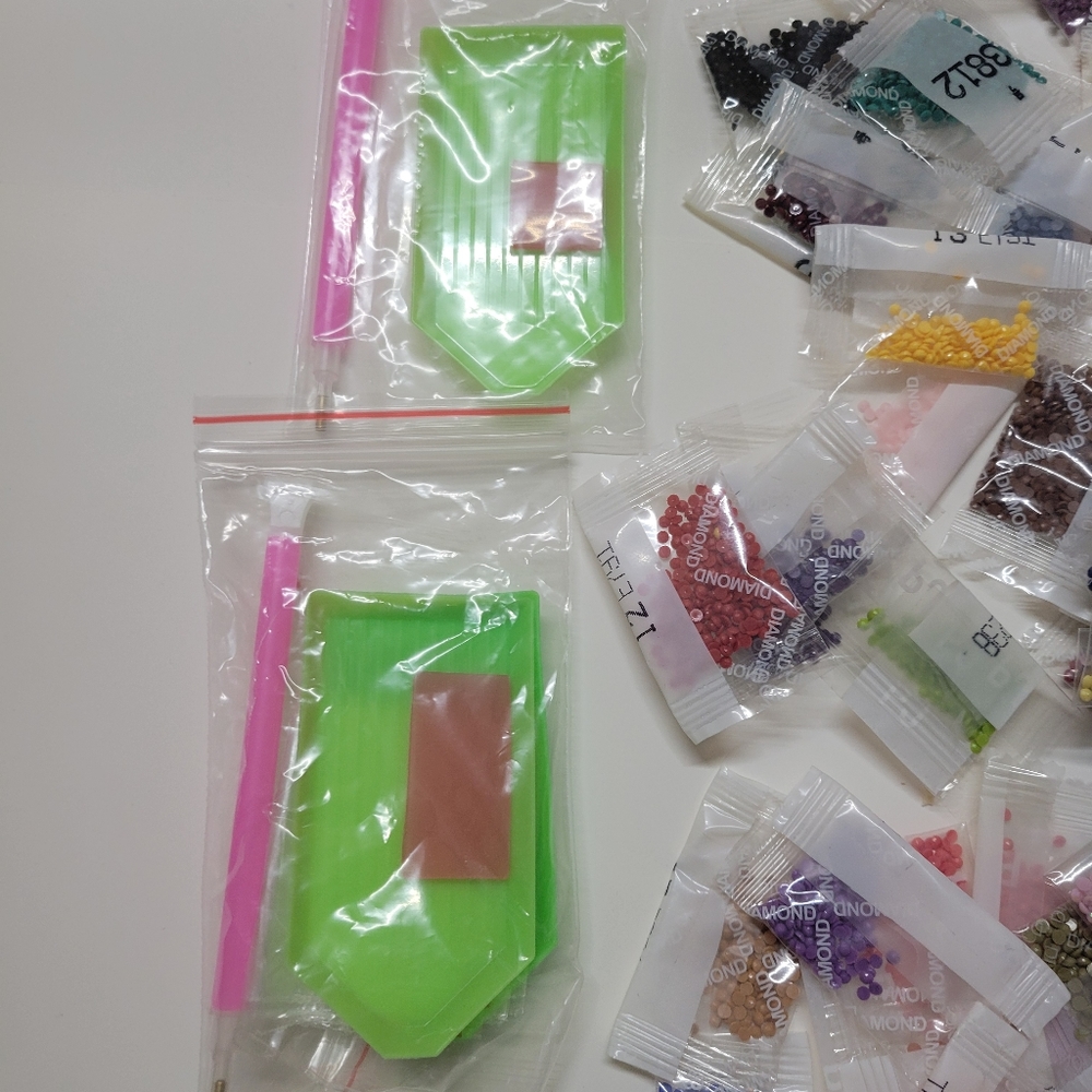 Assortment of Diamond Art Painting Beads/Gems